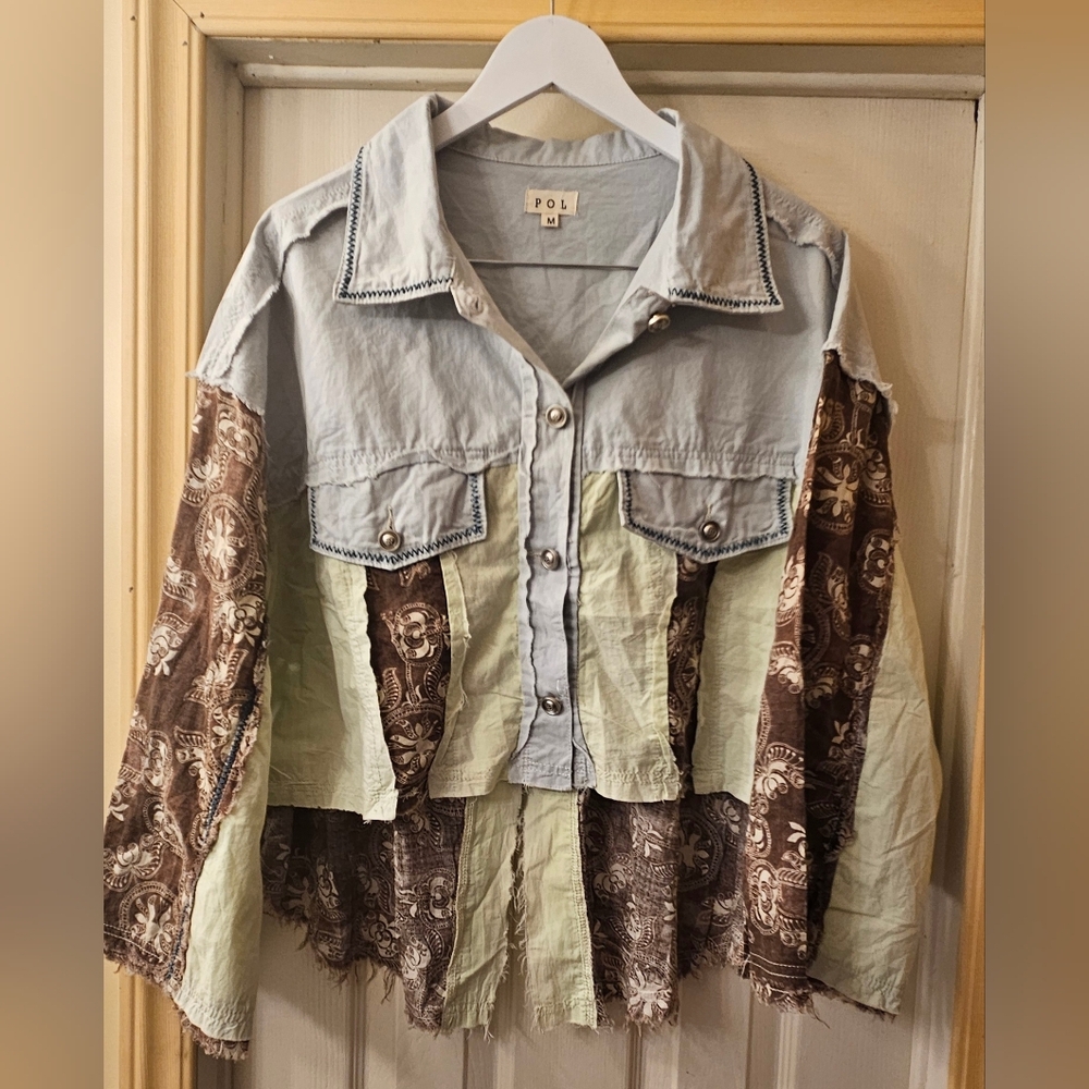 POL Patchwork Jacket NWT - image 1